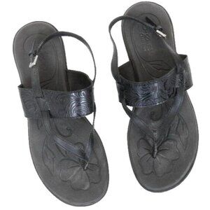 B.O.C. Regan Tooled Vegan Leather Flip Flop Thong Sandals Women's Size 10 Boho